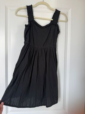 Roxy Black Smocked-Strap Sundress for Women